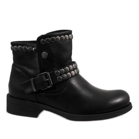 Marquiiz Black decorated boots HUQ-008
