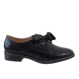 Black lace-up shoes L7100