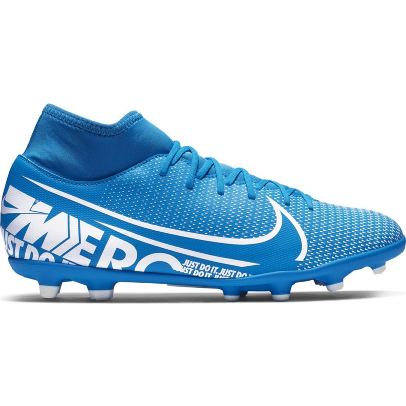 Nike Mercurial Superfly 7 Club FG / MG M AT7949-414 football shoes blue blue
