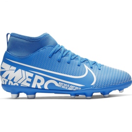 Nike Mercurial Superfly 7 Club FG / MG Jr AT8150-414 football shoes blue blue