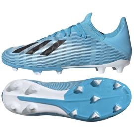 Adidas X 19.3 Fg M F35383 football boots grey blue