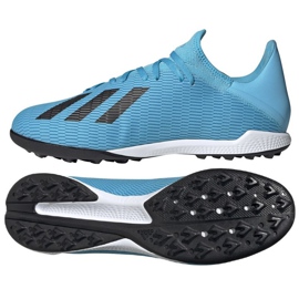 Adidas X 19.3 Tf M F35375 football boots blue blue