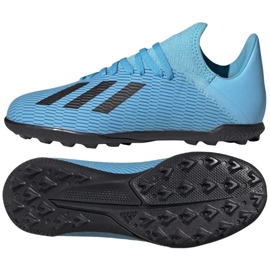 Adidas X 19.3 Tf Jr F35357 football boots blue blue