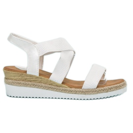 Bello Star Espadrilles Slip On Sandals white