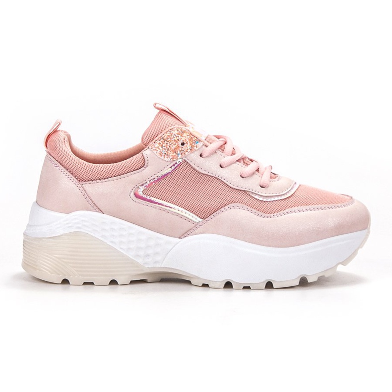 SHELOVET Lace-up Sneakers pink
