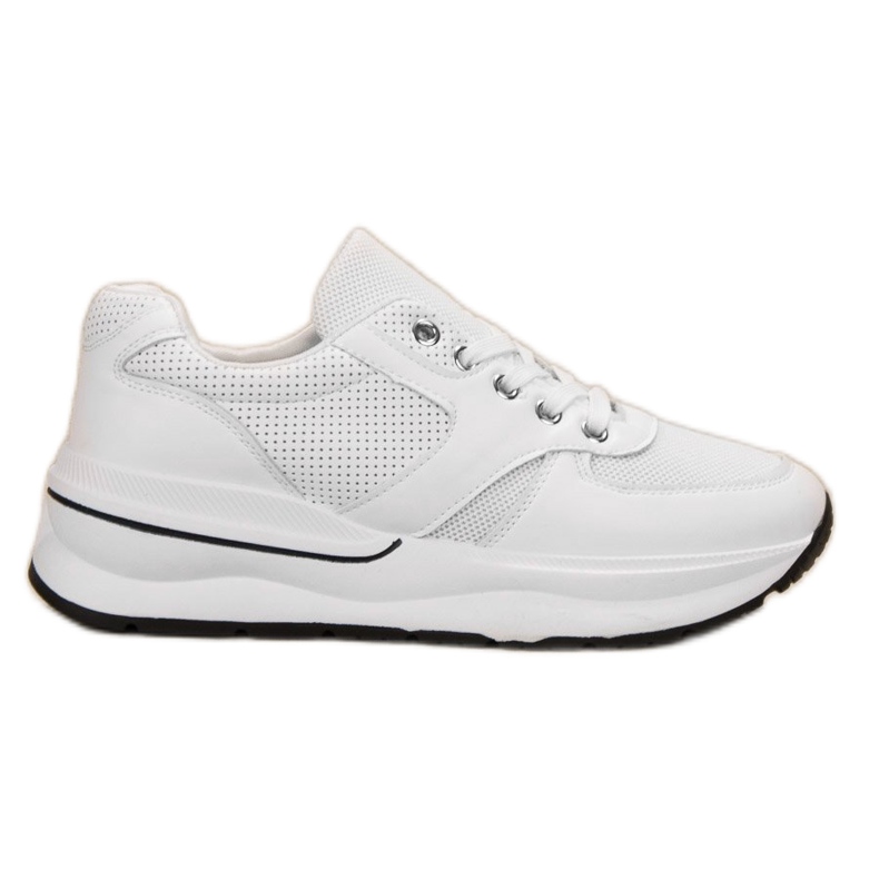 SHELOVET Lace-up Sports Shoes white SHELOVET Lace-up Sports Shoes white