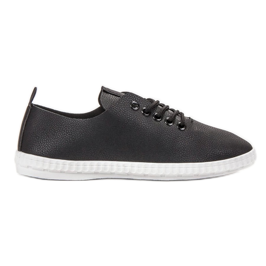 Eco Leather Sneakers black - KeeShoes