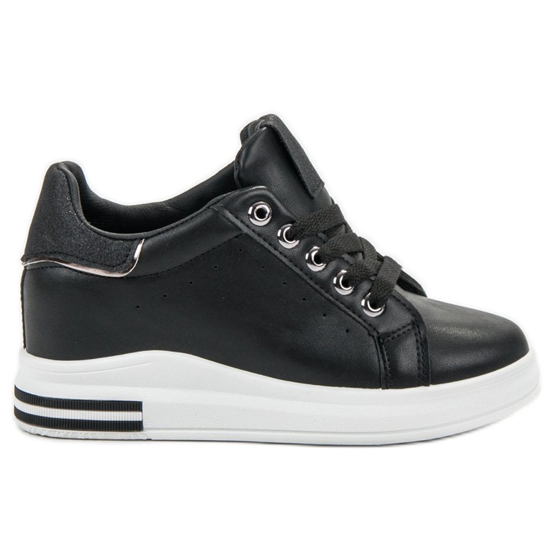 SHELOVET Wedge Sneakers black