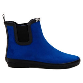 Kylie Women's suede galoshes blue Kylie Women's suede galoshes blue