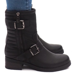 Warm Boots With Buckle 14A7181 Black Warm Boots With Buckle 14A7181 Black