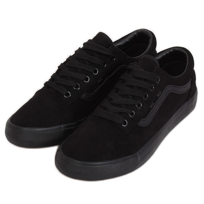Black women's sneakers B70A BLACK / BLACK