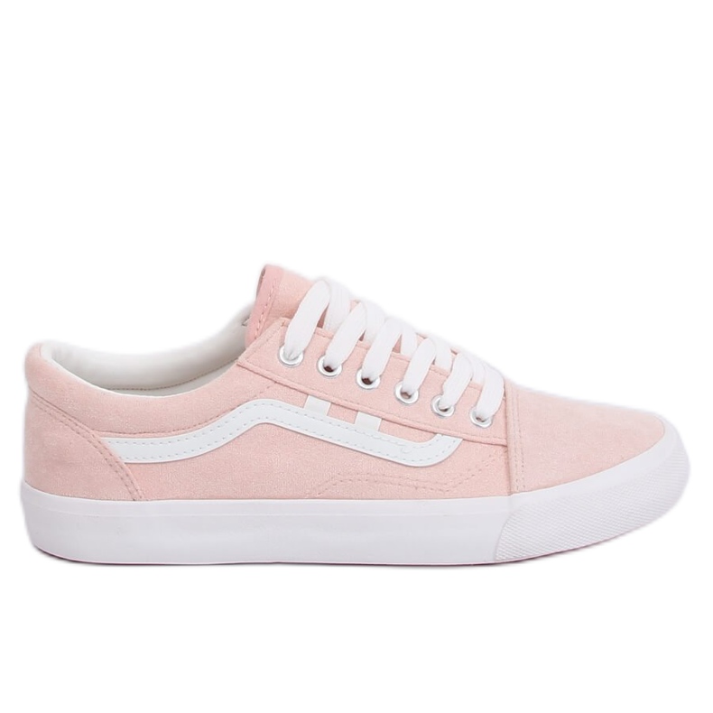 Pink women's sneakers B70A PINK / WHITE Pink women's sneakers B70A PINK / WHITE