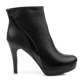 Boots On High Heel Zipper 1301-98 Black