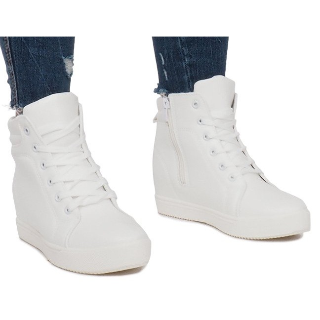 Classic white sneakers