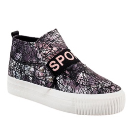 Black sneakers 623 multicolored