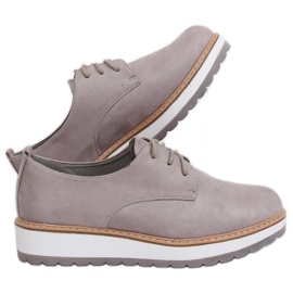 Gray Women's gray loafers C-7225 Gray grey