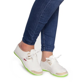 Lycra BL181 White Slip-On Sneakers