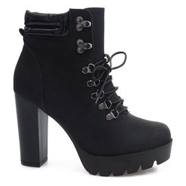 Tied Boots Workers CL112 Black