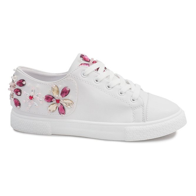 Decorated Sneakers 6182 White