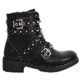 Black Boots with studs NC830 Black