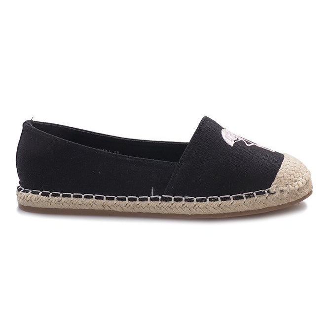Black Flaming espadrilles