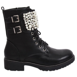 Black military boots NC860 Black