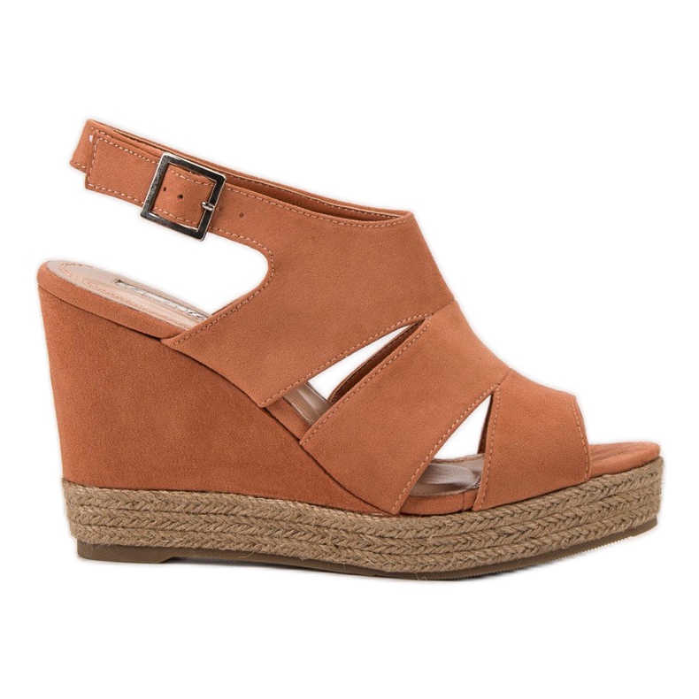 Best Shoes Orange Espadrilles Sandals