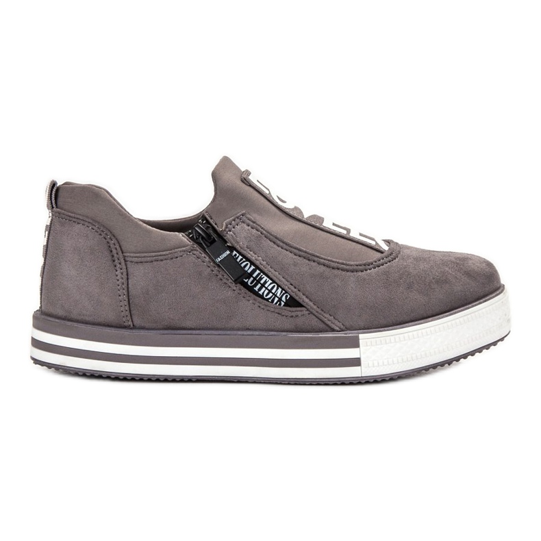 SHELOVET Love Suede Sport Shoes grey