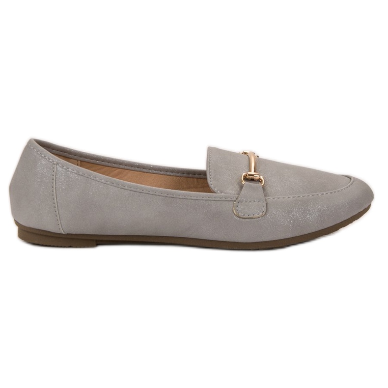 SHELOVET Eco Leather Loafers grey SHELOVET Eco Leather Loafers grey