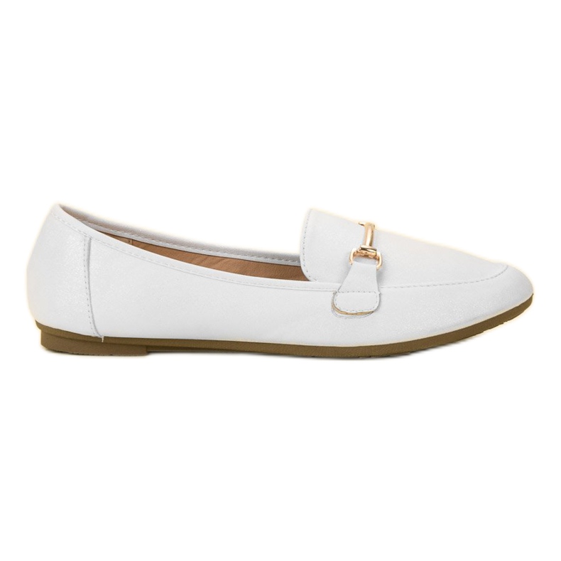 SHELOVET Eco Leather Loafers white