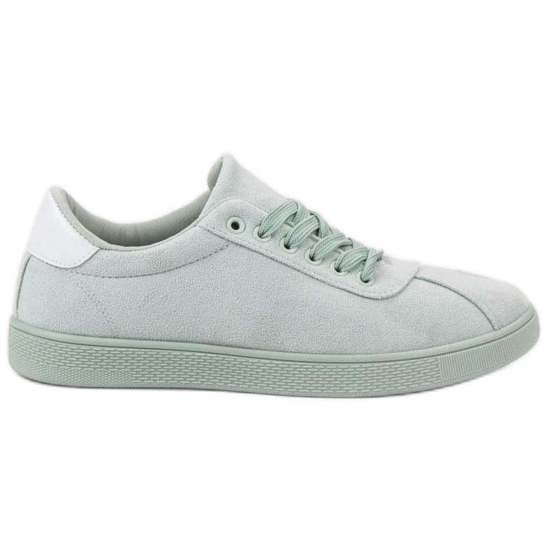 Ideal Shoes Mint Lace-up Shoes green