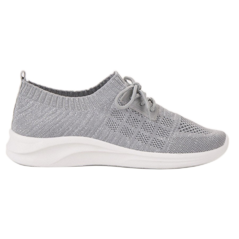 Ideal Shoes Textile Sports Footwear grey