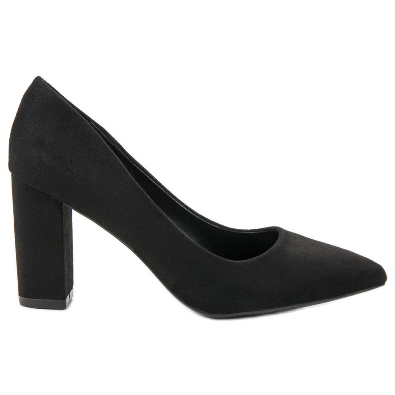 SHELOVET Suede Pumps black
