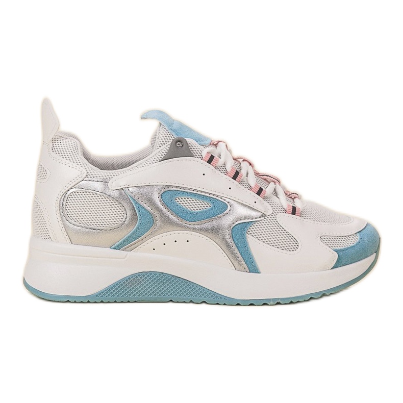 SHELOVET Comfortable Sports Shoes white blue