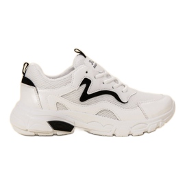 SHELOVET Lace-up Sports Shoes white