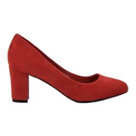 Queen Vivi Suede Pumps red