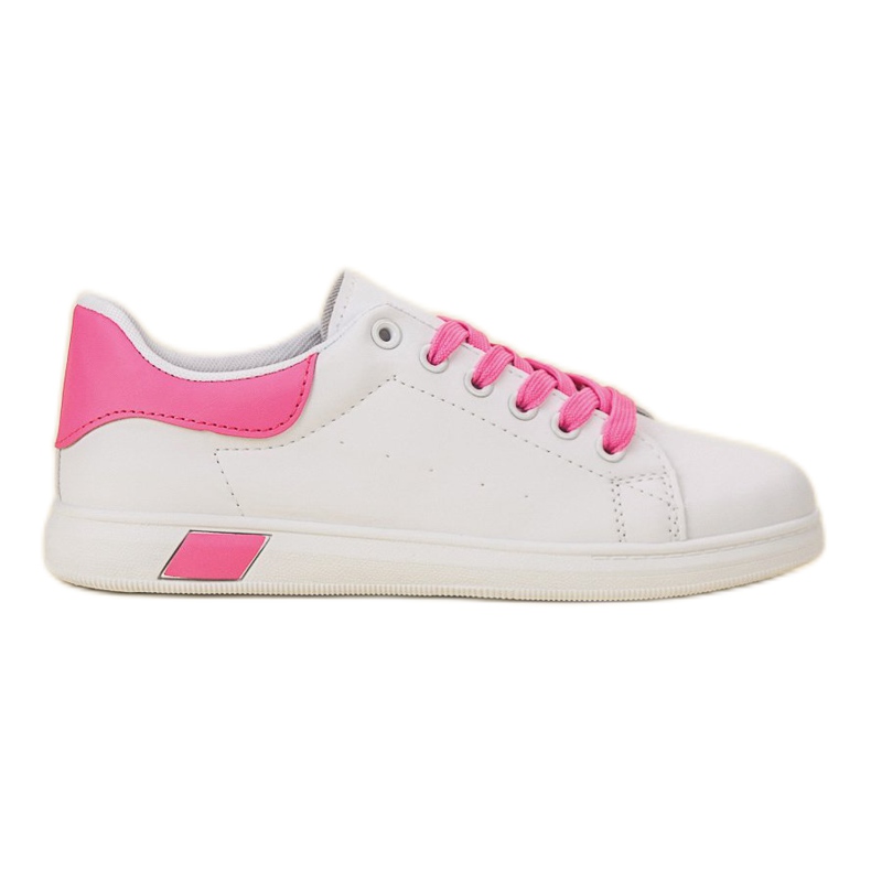 Ideal Shoes Women's sports shoes white pink