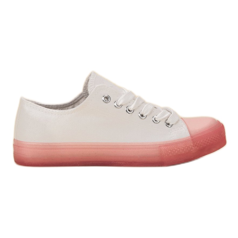 Jumex Fashionable Women's Sneakers white pink
