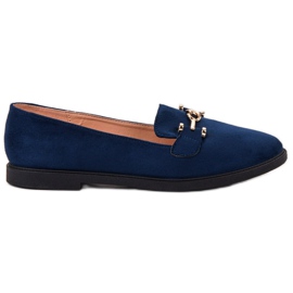 SHELOVET Suede Lords navy blue