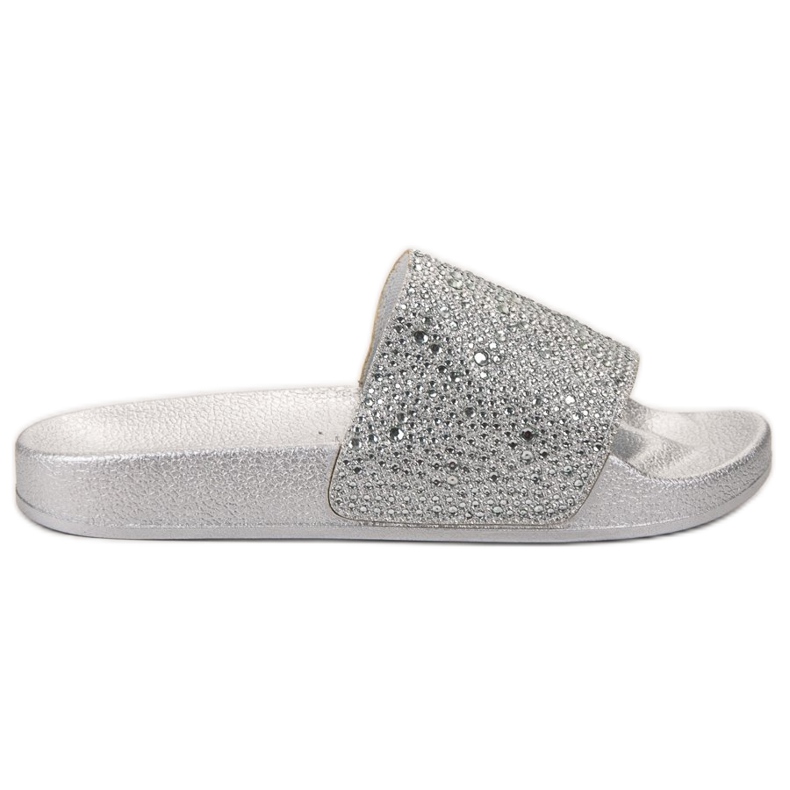 Evento Women's Silver Slippers grey