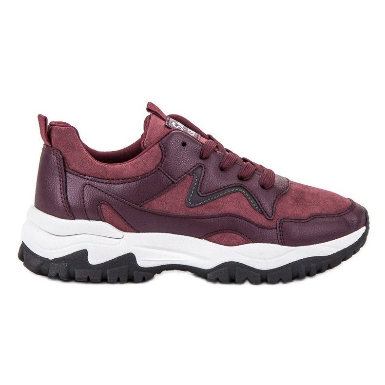 Ax Boxing Burgundy Sport Shoes red