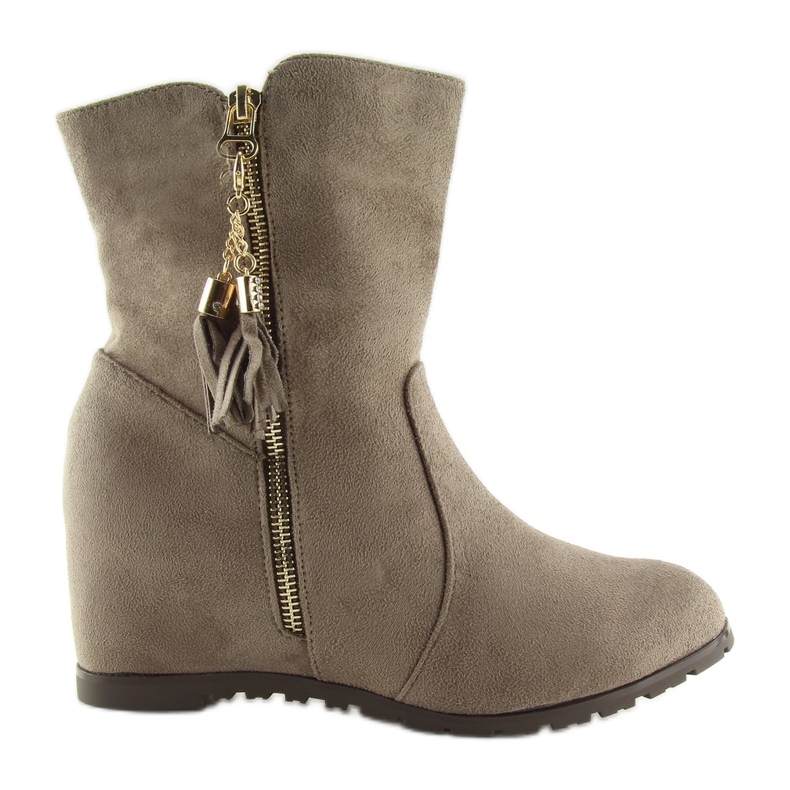 Beige Ankle boots AB02-36 Khaki