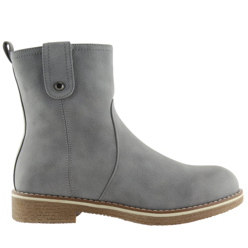 Gray flat heels 0-253 Gray grey