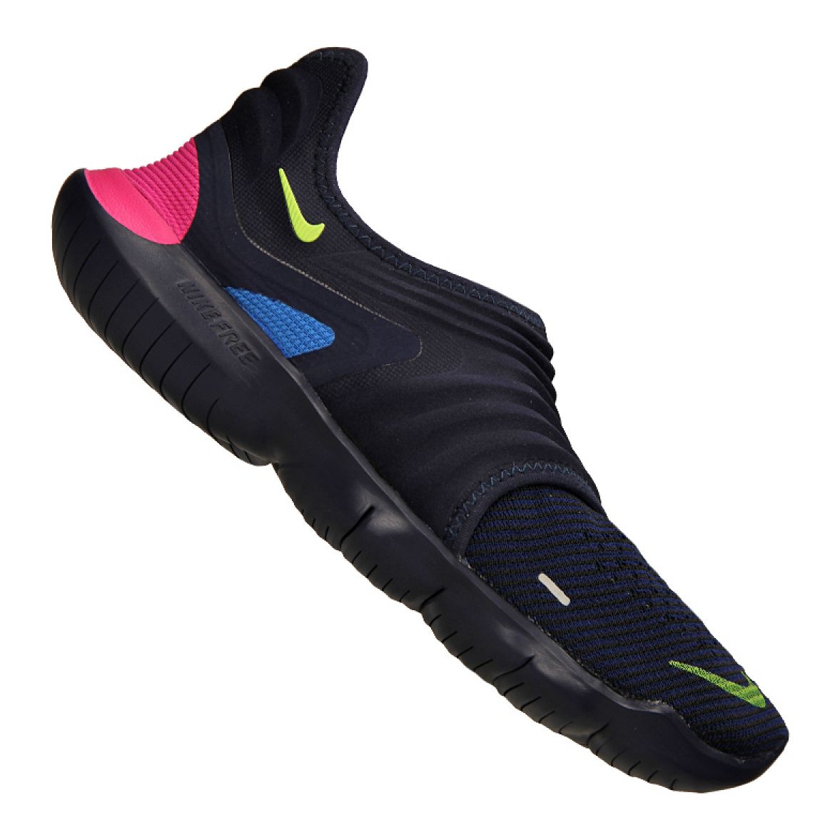Nike free rn flyknit navy blue deals