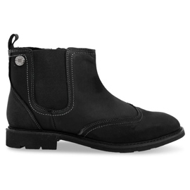 High Warm Boots Tied 4682 Black