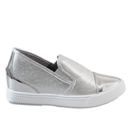 BM Silver wedge sneakers DD436-2 grey