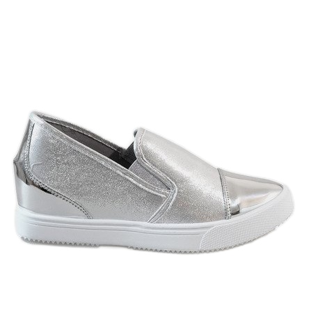 BM Silver wedge sneakers DD436-2 grey