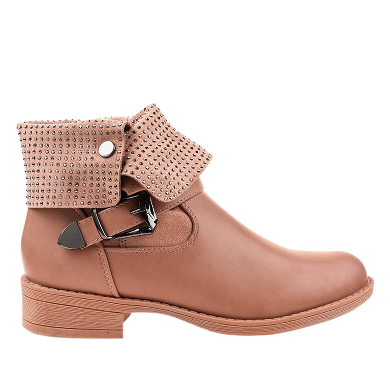 Pink boots with a buckle and GG-43P studs