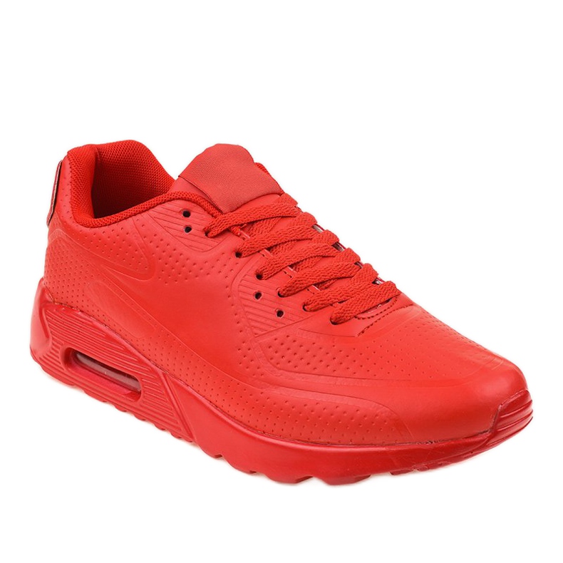 Men's red sports shoes