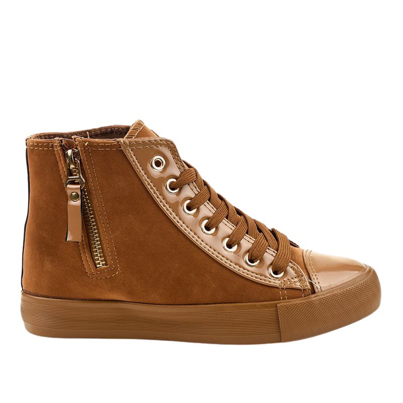 Camel high sneakers JX-95 brown
